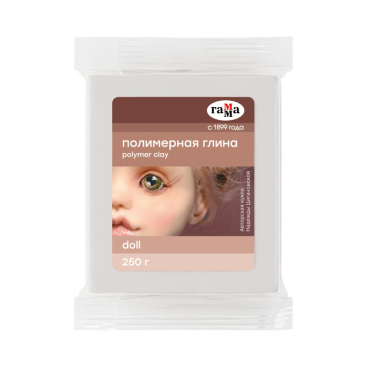 Полимерная глина DOLL, 250 г., белый