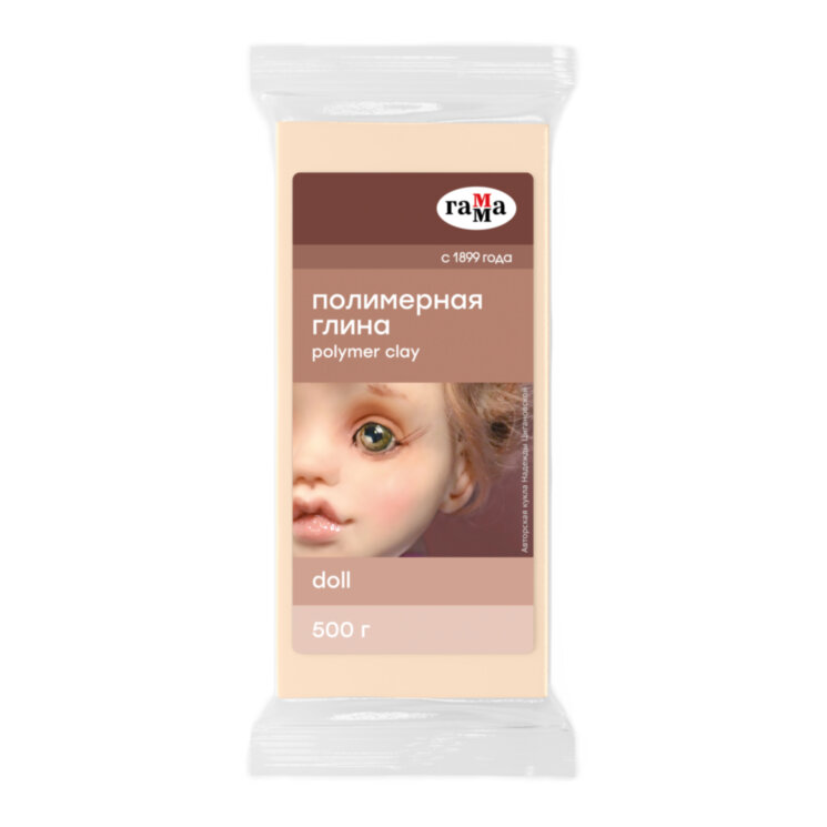 Полимерная глина DOLL, 500 г., телесный